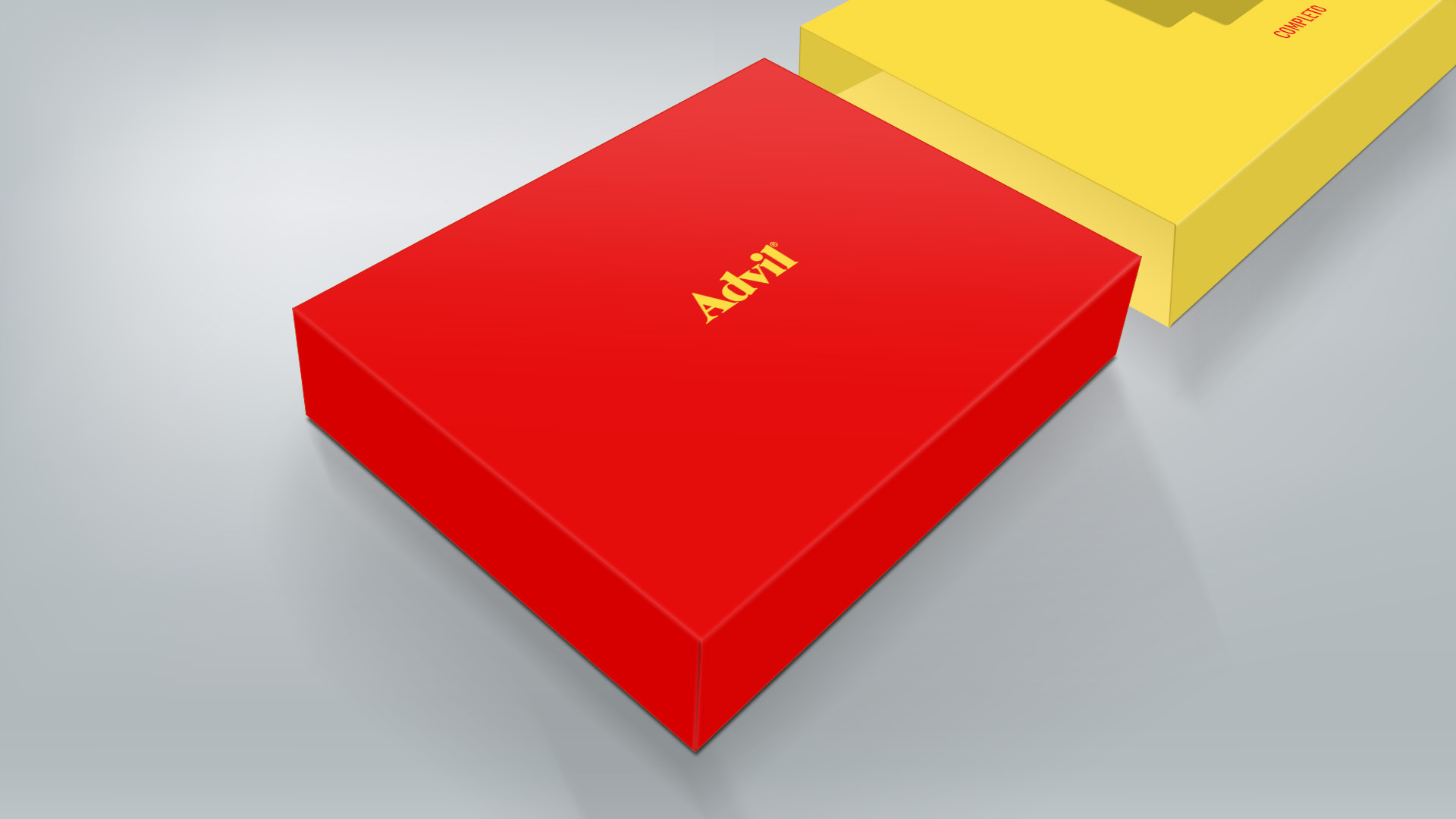 Imagem do case sales kit de lançamento do Advil Gel desenvolvida pelo Estúdio E | Agência de Comunicação para a GSK