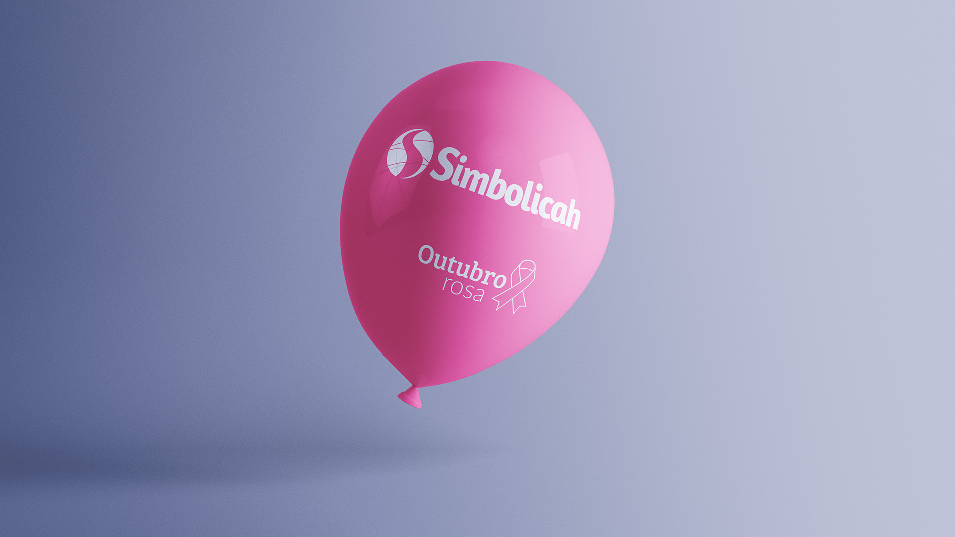 Imagem de balão com identidade visual Simbolicah.