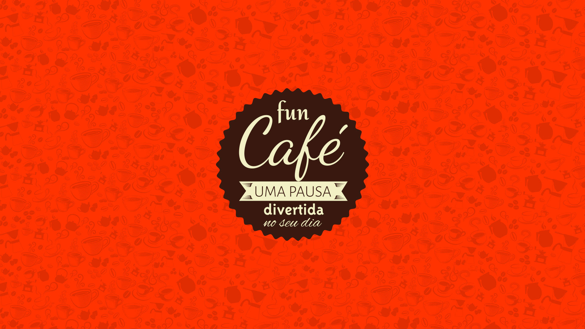 Imagem do logotipo e key visual Fun Café Wheaton.