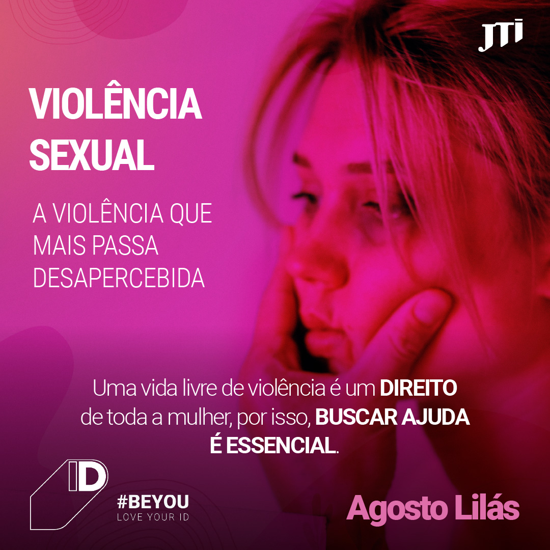 Imagem da identidade visual dos temas da campanha Agosto Lilás JTI.
