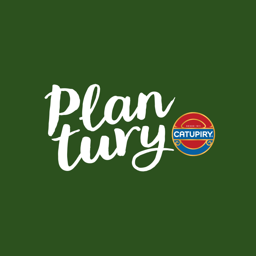 Logotipo Plantury Catupiry® portfólio Estúdio E | Agência de Comunicação